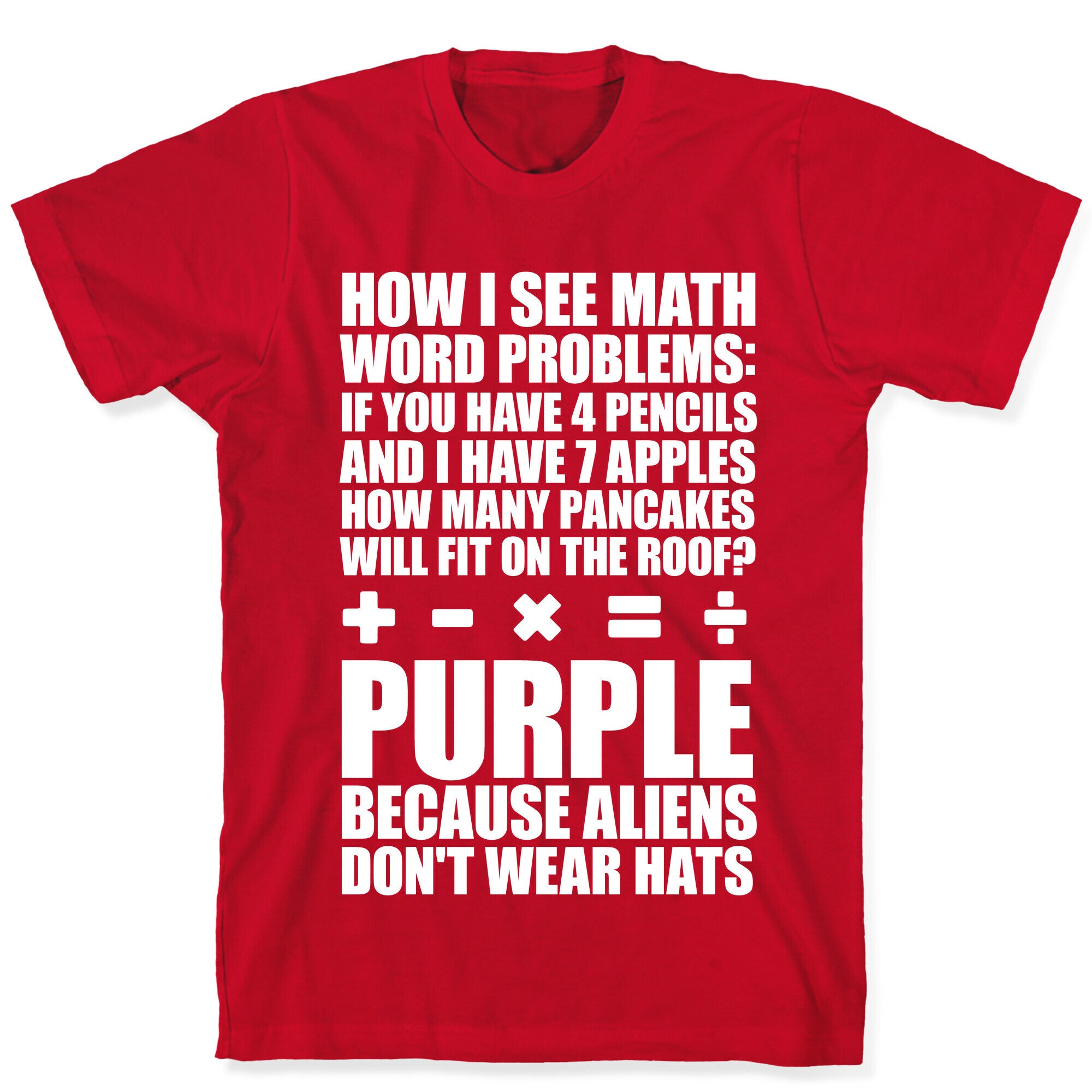 How I See Math Word Problems T-Shirt